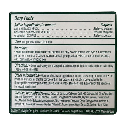Magnilife Db Pain Relieving Foot Cream - 4 Oz