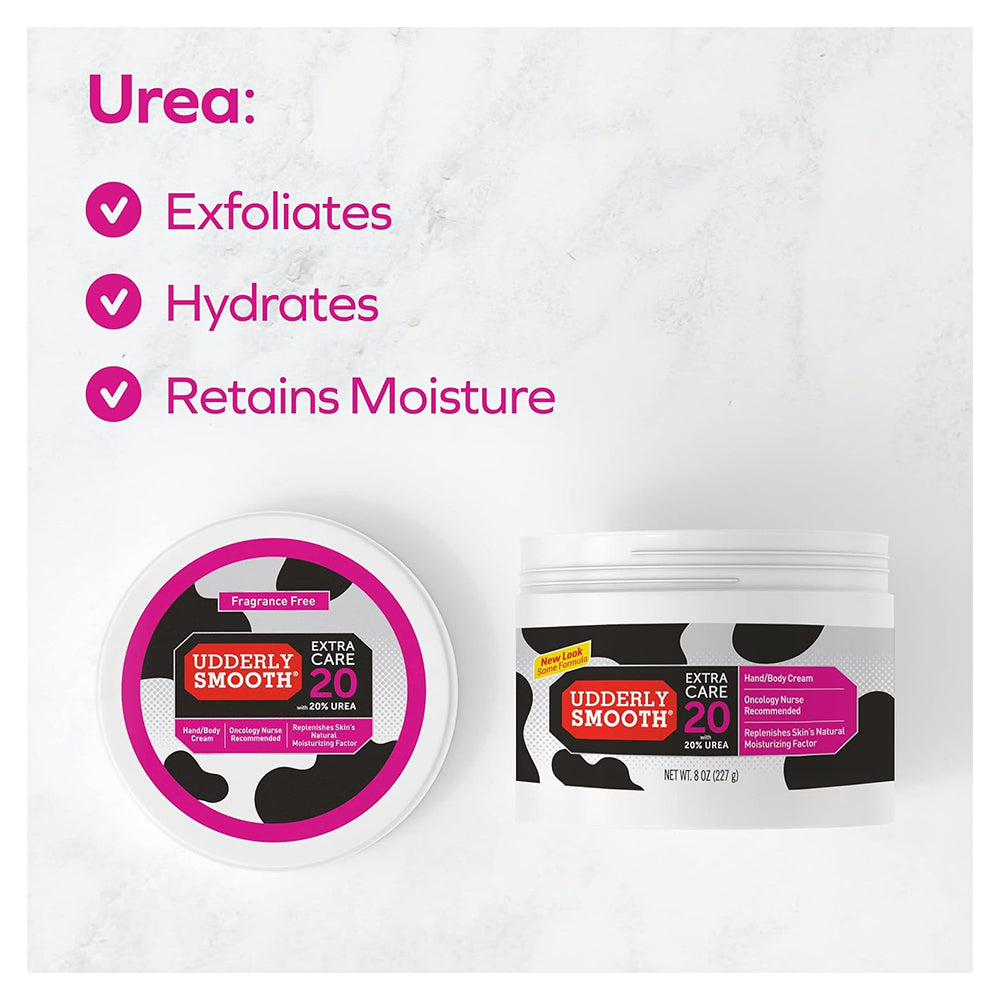 Udderly Smooth Extra Care Cream With 20% Urea, Replenishing, 8 Oz