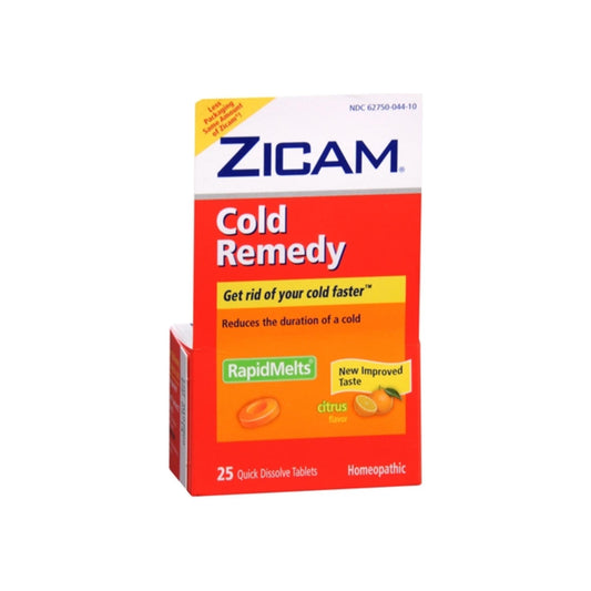 Zicam Cold Remedy Rapidmelts With Vitamin C Citrus 25 Each
