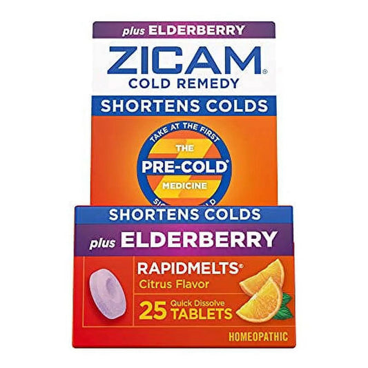 Zicam Cold Remedy Rapidmelts, Elderberry Citrus - 25 Ct