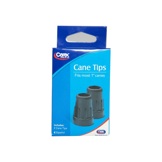 Carex Cane Tips Fits Most 1" Canes, 2 Each