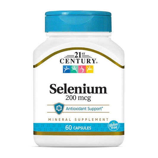 21St Century Selenium 200 Mcg Capsules, 60 Count