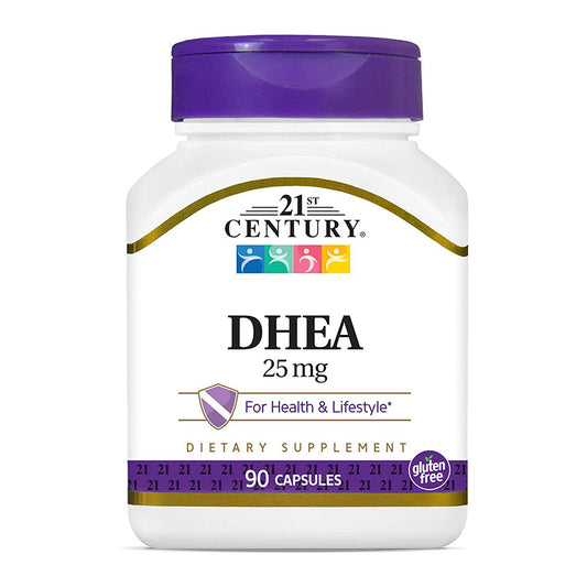 21St Century Dhea 25 Mg Dietary Supplement Capsules, 90 Count