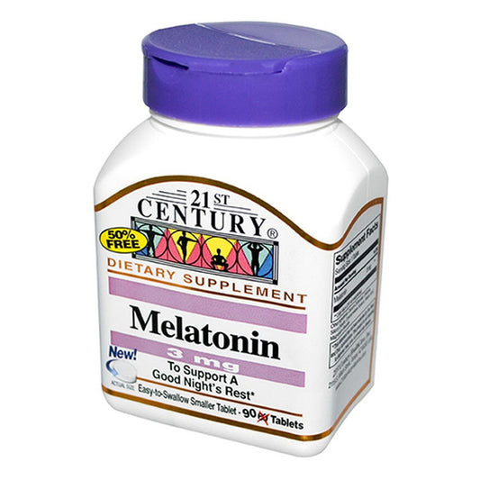 21St Century Melatonin 3 Mg Tablets Supports Nights - 90 Each