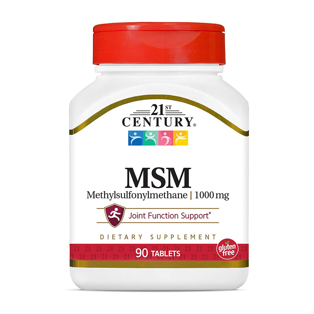 21St Century Msm Methylsulfonylmethane 1000 Mg 90 Tablets