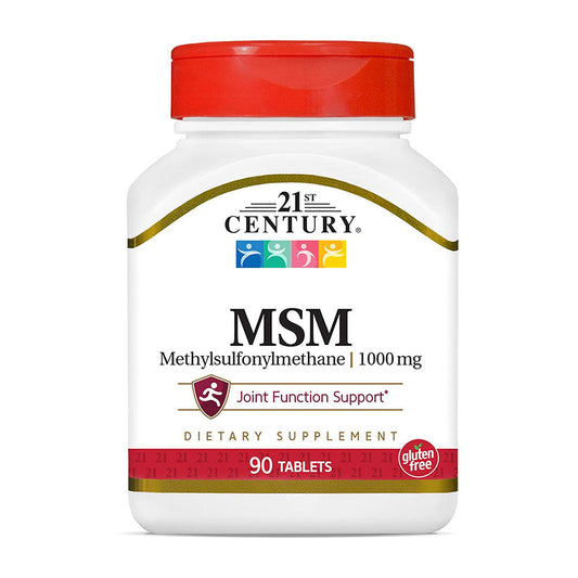 21St Century Msm Methylsulfonylmethane 1000 Mg 90 Tablets