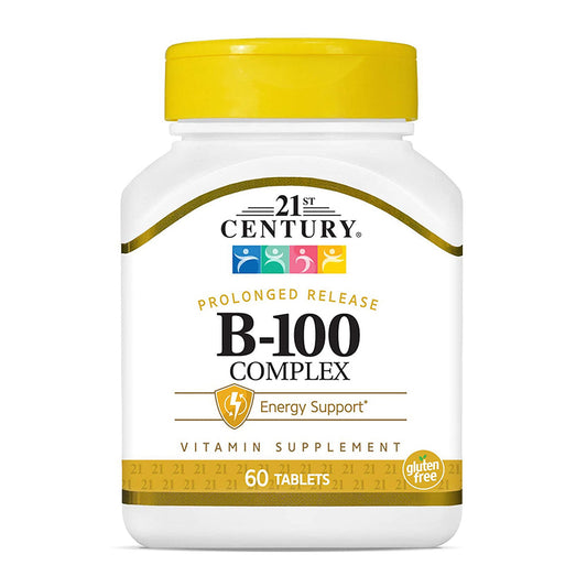 21St Century Vitamin B-100 Complex Prolonged Release Caplets - 60 Ea