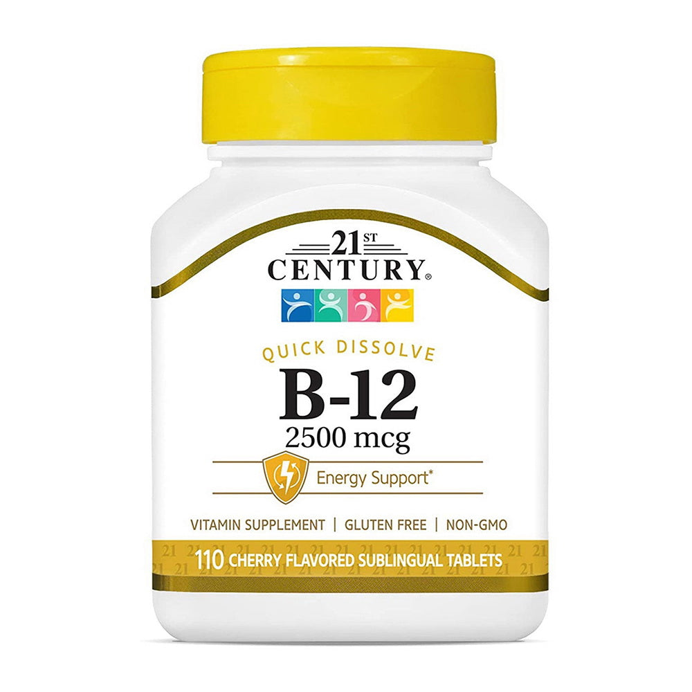 21St Century B 12 2500 Mcg Sublingual Tablets, 110 Count
