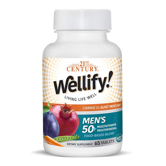 21St Century Wellify Men'S 50+ Multivitamin Multimineral - 65 Tablets