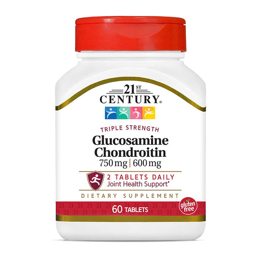 21St Century Glucosamine And Chondroitin Triple Strength - 60 Tablets