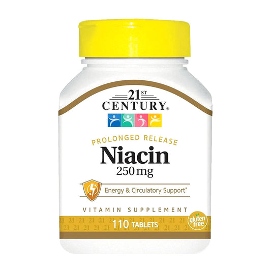 21St Century Niacin Prolonged Release 250 Mg Tablets, 110 Ea