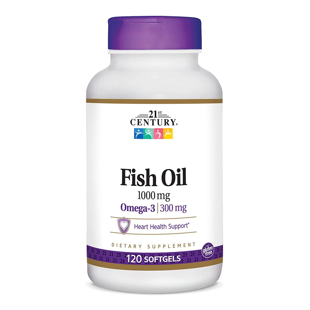 21St Century Fish Oil 1000 Mg Softgels - 120 Ea