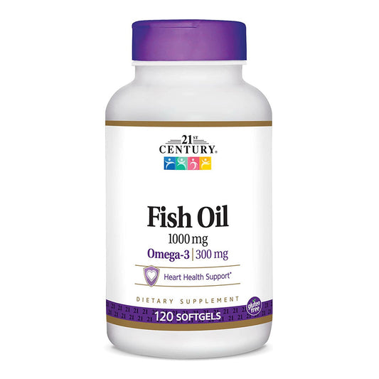 21St Century Fish Oil 1000 Mg Softgels - 120 Ea
