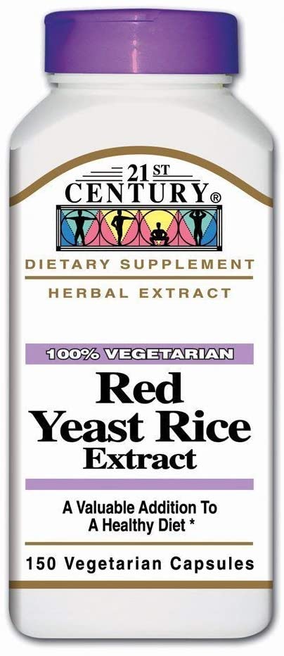 21St Century Red Yeast Rice Extract Vegetarian Capsules - 150 Ea