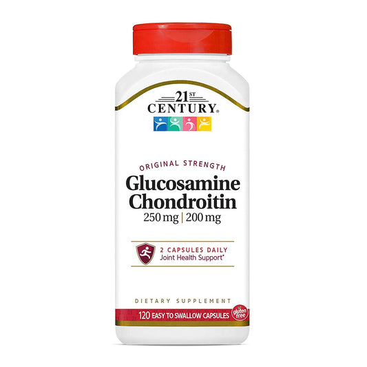 21St Century Glucosamine 250 Mg And Chondroitin 200 Mg Capsules, 120 Count