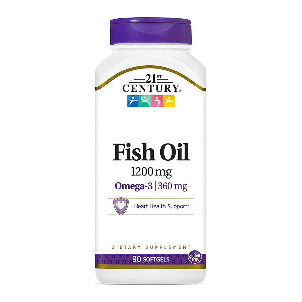 21St Century Fish Oil 1200 Mg Softgels, 90 Count