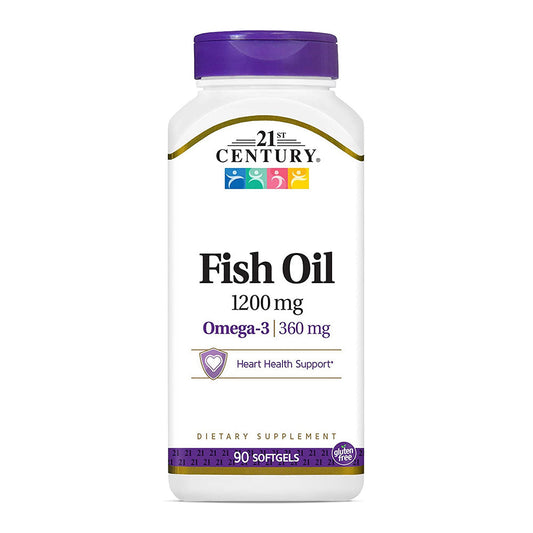 21St Century Fish Oil 1200 Mg Softgels, 90 Count