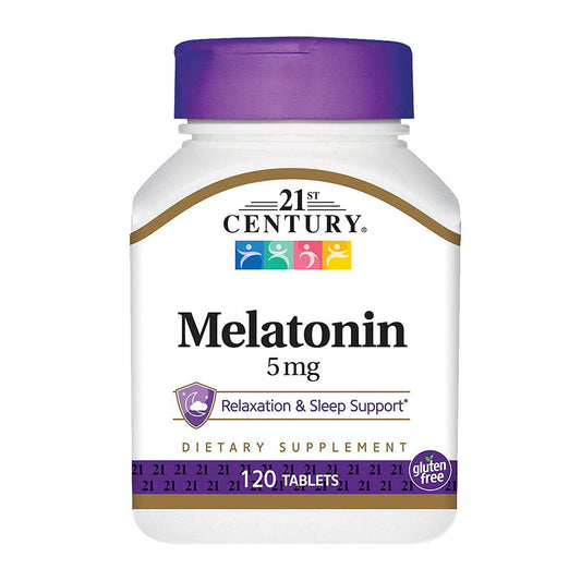 21St Century Melatonin 5Mg Maximum Strength Tablets - 120 Ea