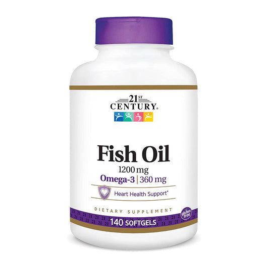 21St Century Fish Oil 1200 Mg Softgels, 140 Count