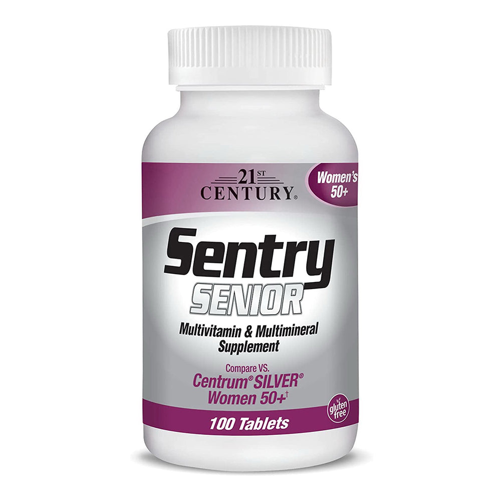 21St Century Sentry Senior Women 50 Plus Tablets, 100 Count