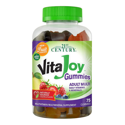21St Century Vitajoy Multivitamin Orange Cherry And Strawberry Gummies, 75 Count