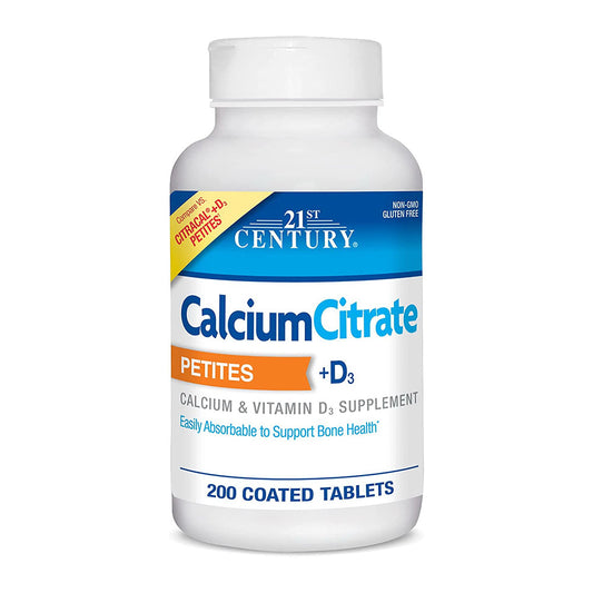 21St Century Calcium Citrate Pius D3 Petites Tablets, 20 Ea