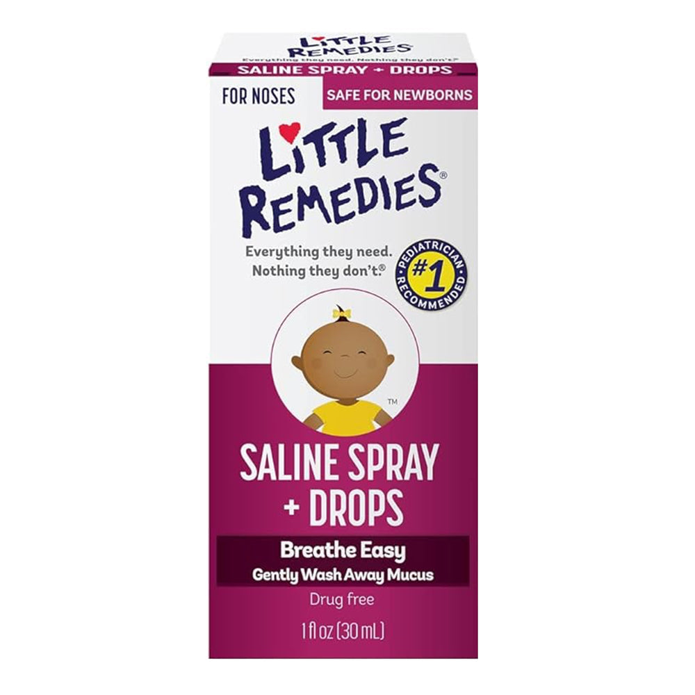 Little Remedies Saline Spray Drops For Dry Or Stuffy Noses, 1 Fl Oz