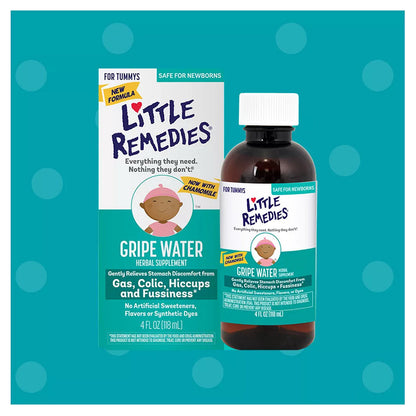Little Remedies Gripe Water For Baby Gas Colic Or Hiccups - 4 Fl Oz