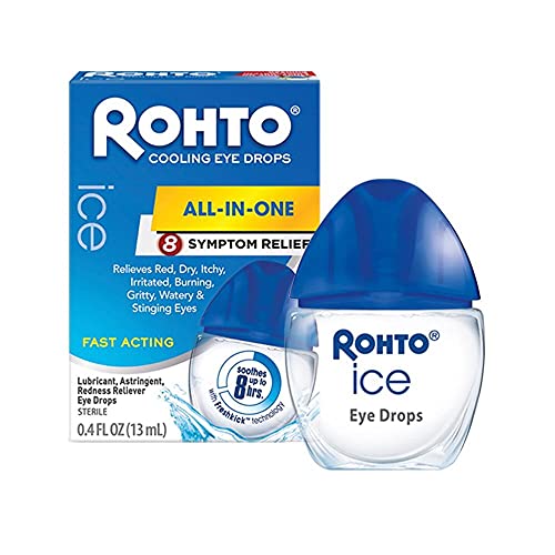 Rohto?????-+ All-In-One Multi-Symptom Relief Cooling Eye Drops - 0.4 Fl Oz Bottle