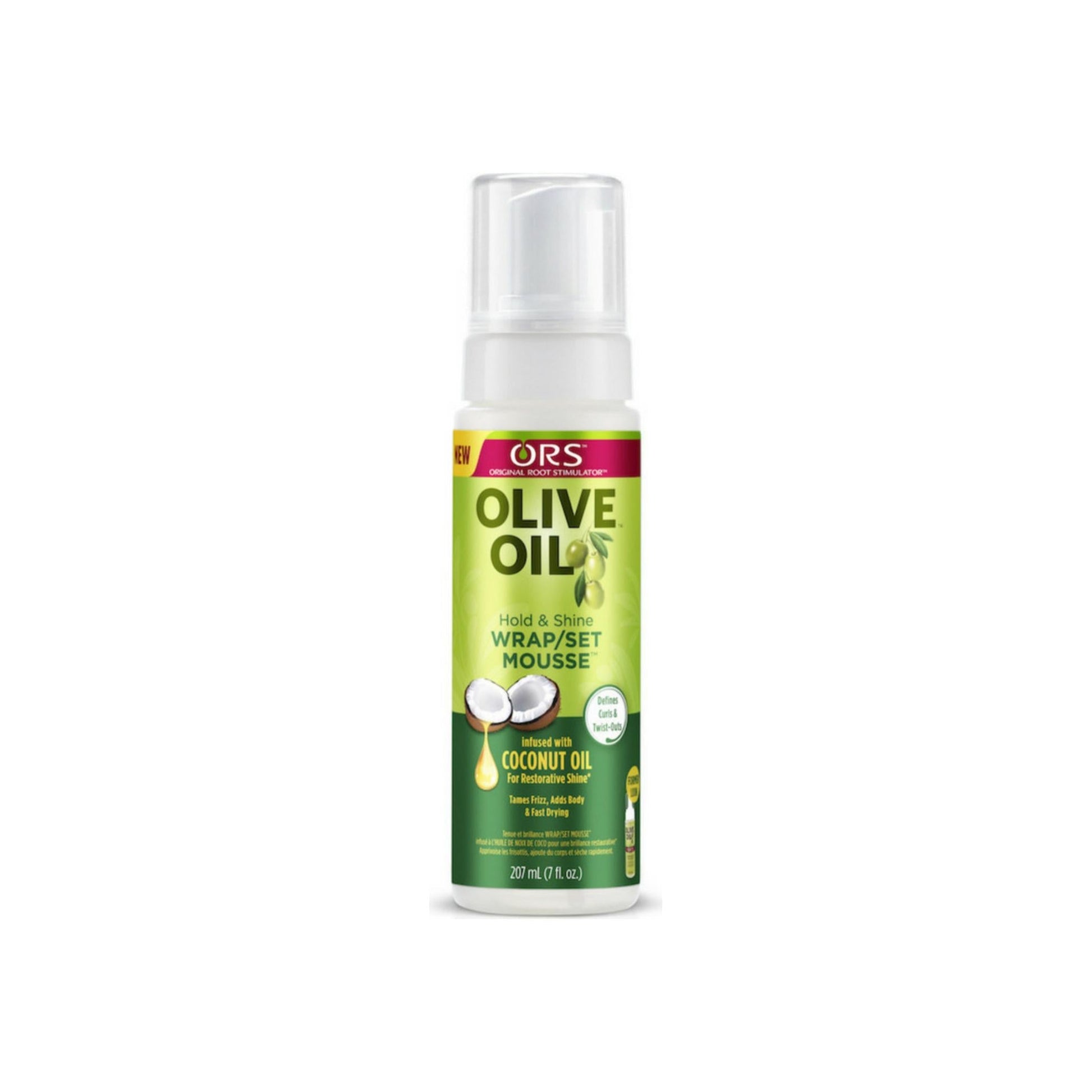 Ors Organic Root Stimulator Olive Oil Wrap/Set Mousse, 7 Oz