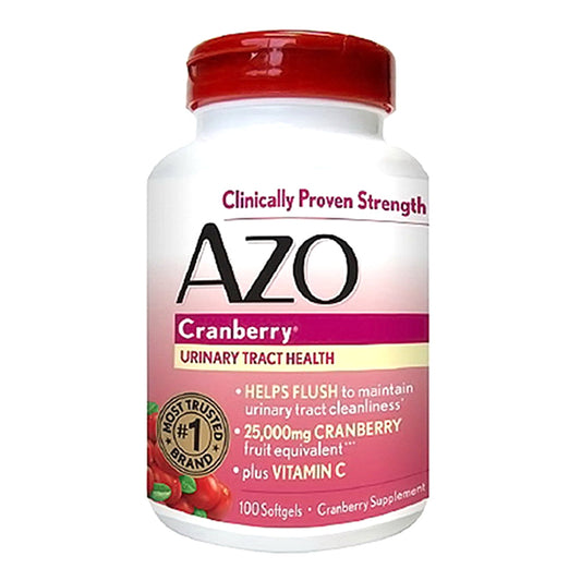 Azo Cranberry For Urinary Tract Infections Max Strength - 100 Softgels