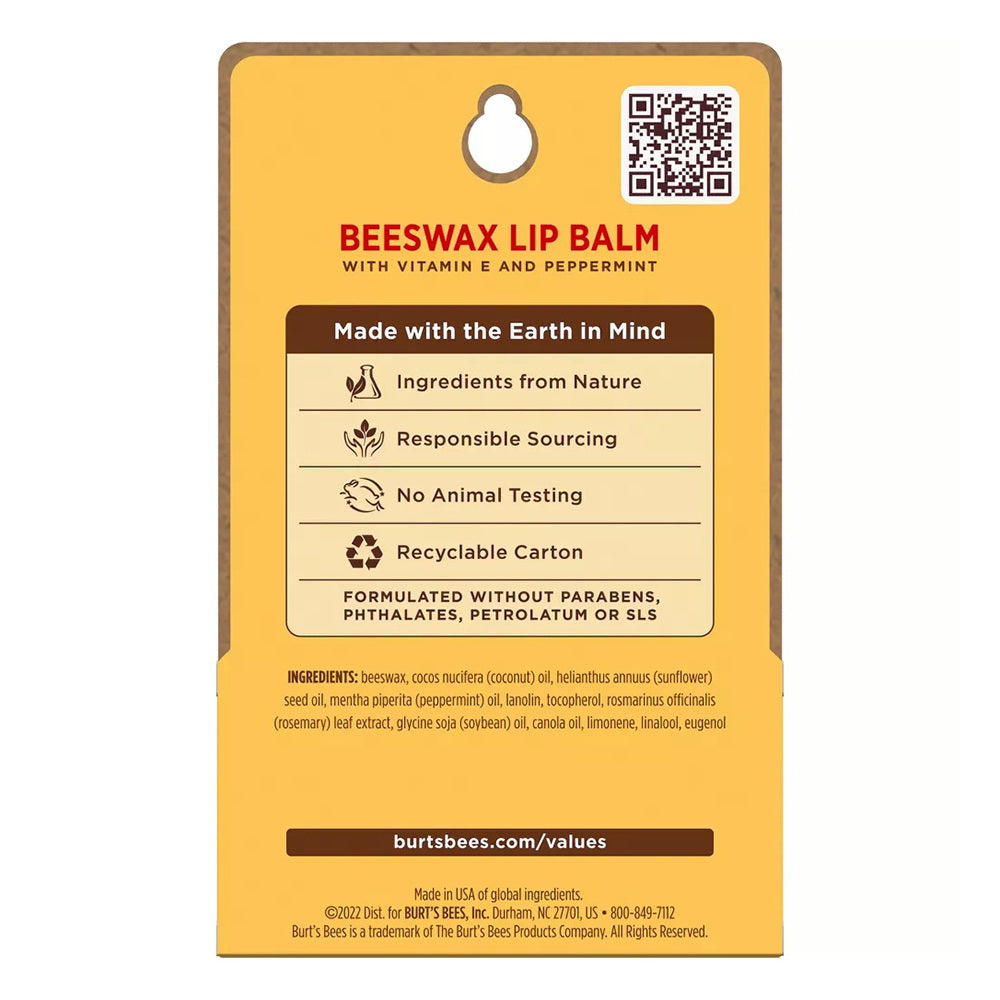 Burt'S Bees Lip Balm - Original Beeswax - 0.30 Oz