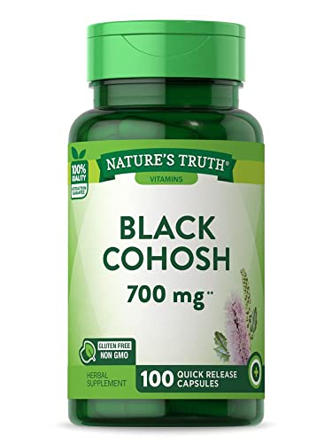 Black Cohosh 700Mg 100 Capsules Root Extract Non-Gmo, Gluten Free Nature'S Truth