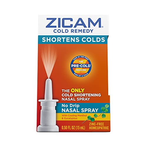Zicam Cold Remedy Cold Shortening No-Drip Nasal Spray Zinc-Free 0.5 Oz