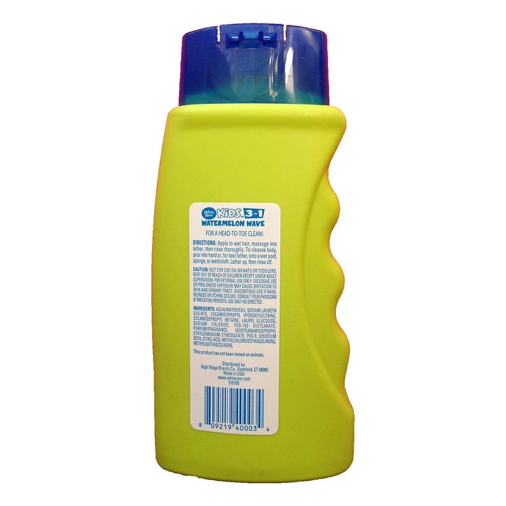 White Rain Kids 3In1 Zany Watermelon Shampoo, Conditioner And Body Wash 12 Oz
