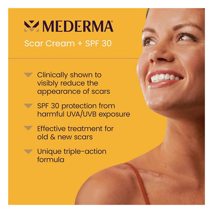 Mederma Scar Cream + Spf 30 Protection & Treatment - 0.7 Oz