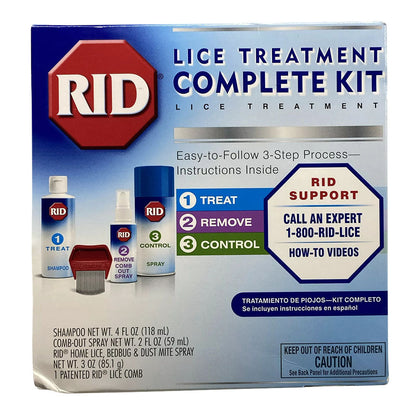 Rid Lice Treatment Complete Kit Includes Fluid Ounces Lice Killing Shampoo 2 Fluid Ounces