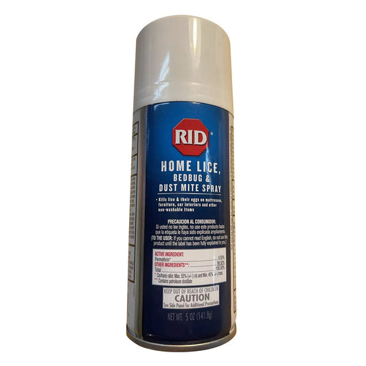 Rid Home Lice Bed Bug Dust Mite Spray For Home Treatment With Permethrin Kills Lice 5 Oz
