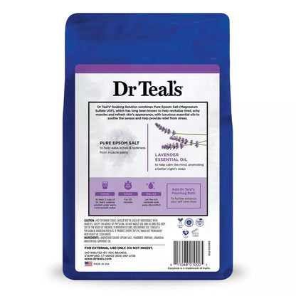 Dr Teal'S Pure Epsom Salt Soaking Solution, Soothe & Sleep With Lavender 48 Oz