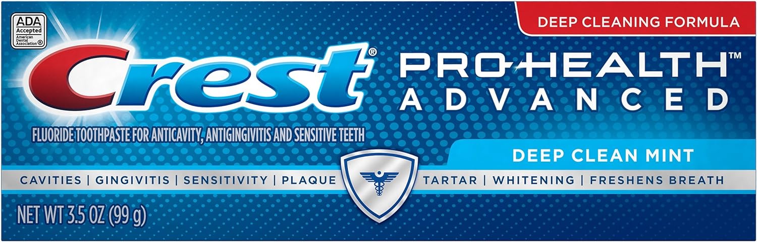 Crest Pro Health CareAdvanced Fluoride Toothpaste, Deep Clean Mint, 3.5 Ounce