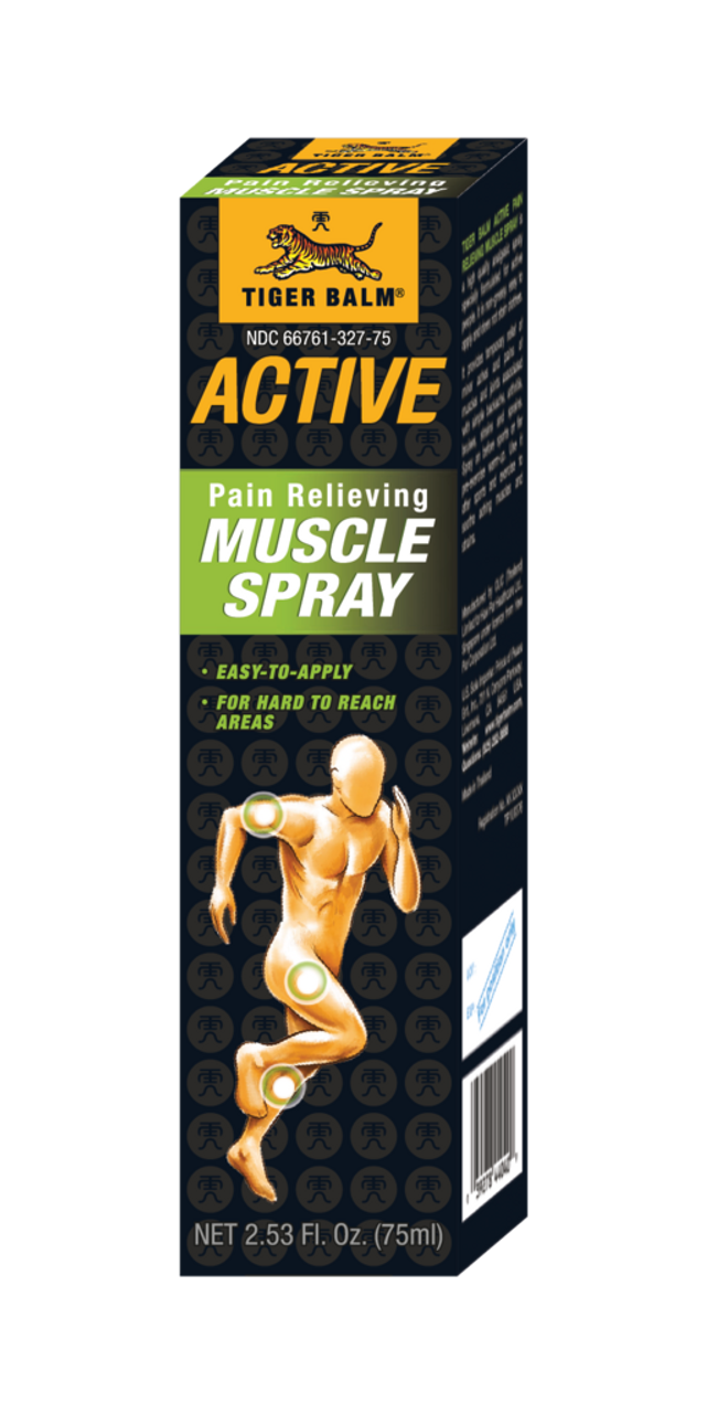 Tiger Balm Active Pain Relieving Muscle Spray, 2.53 Oz