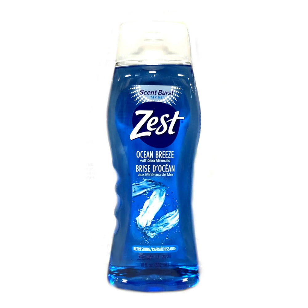 Zest Body Wash, with sea Minerals Ocean Breeze 18 Oz