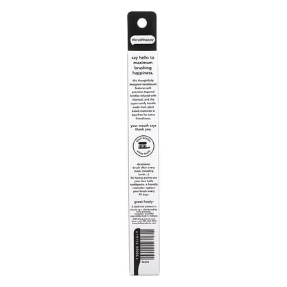 Hello Bpa Free Charcoal Bristle Toothbrush - Soft - 1Ct Black