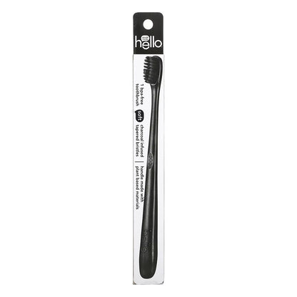 Hello Bpa Free Charcoal Bristle Toothbrush - Soft - 1Ct Black