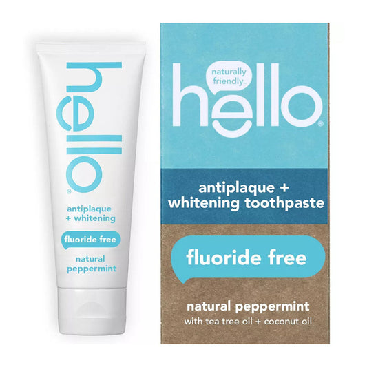 Hello Oral Care Fluoride Free Antiplaque And Whitening Toothpaste 4.7 Oz