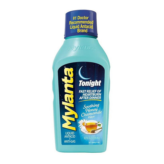 Mylanta Antacid And Gas Relief Tonight Formula Honey-Chamomile - 12 Oz
