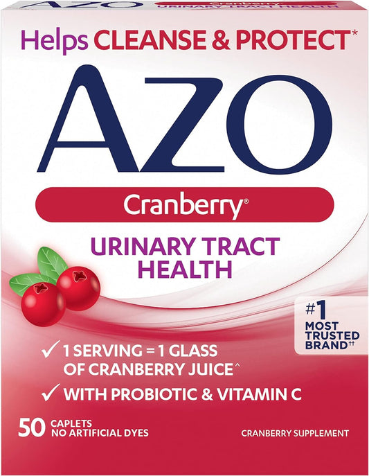 Azo Cranberry Supplement Tablets For A Healthy Urinary Tract - 50 Each