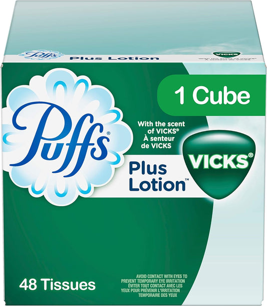 Puffs Plus Lotion With Vicks - 48 Tissues Per Box