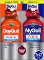 VICKS DayQuil & NyQuil Diabetes Cold & Flu Relief Medicine Co-Pack, 24 fl oz