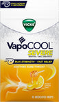 Vicks, VapoCOOL Severe Medicated Lozenges, Honey Lemon Chill, 45 Count